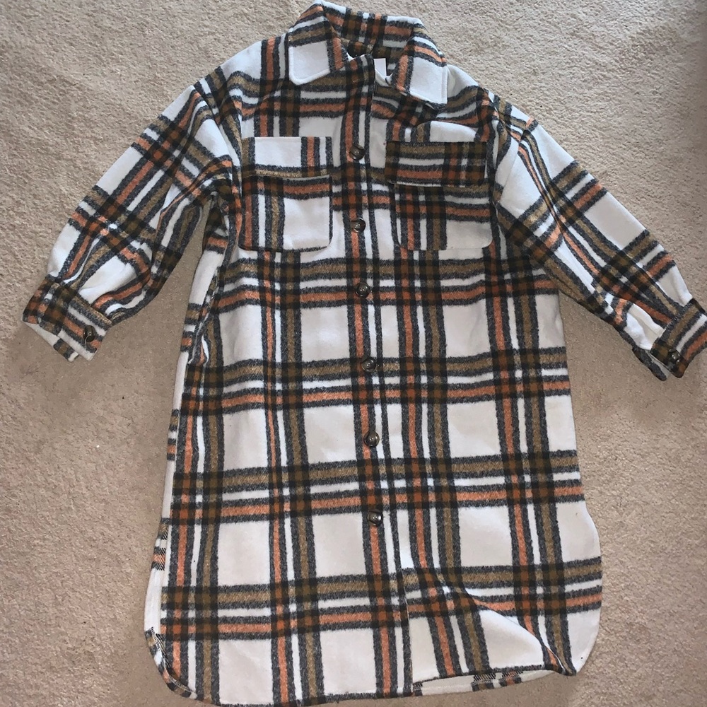 Plaid Long Shacket